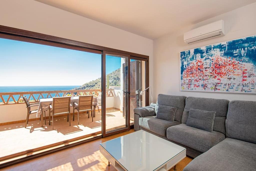 Sunny House With Great Sea Views, 3 Terraces, Private Heated Pool And Sauna Ла-Эррадура Экстерьер фото