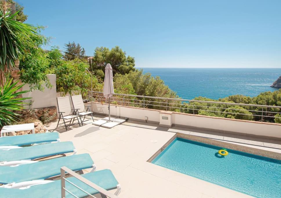 Sunny House With Great Sea Views, 3 Terraces, Private Heated Pool And Sauna Ла-Эррадура Экстерьер фото